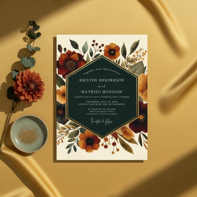Invitation Sienna Botanical Whimsy Wedding (Créateur téléchargé)