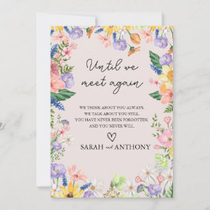 Invitation Signal fleur sauvage Ressort dans Love Memory Mari