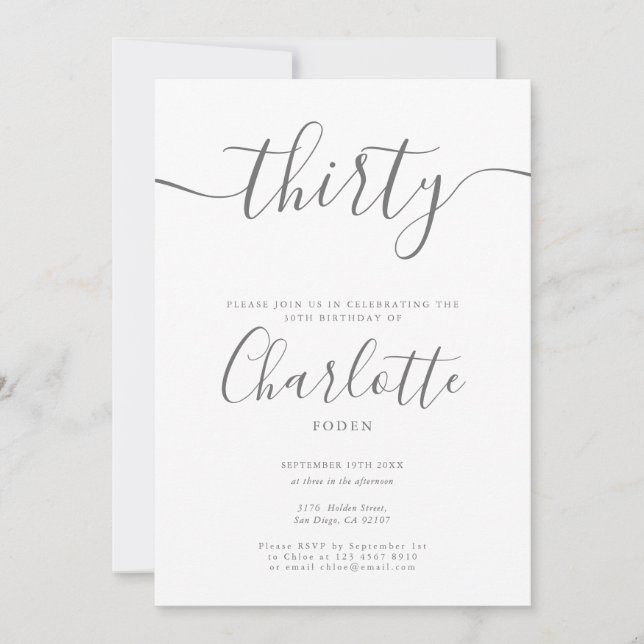 Invitation Signature 30e anniversaire (Devant)