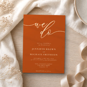 Invitation Signature de calligraphie en terre cuite On se mar