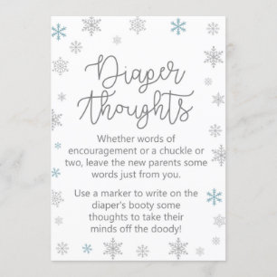 Invitation Signe de Baby shower d'hiver Taille 5x7"