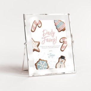 Invitation SIGNE DE FÊTE D'ANNIVERSAIRE DOUCE EN Hiver