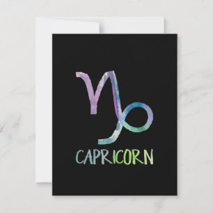 Invitation Signe du zodiaque Capricorne Astrologie Cadeau de