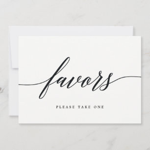 Invitation Signe Faveurs - Script moderne