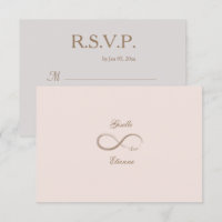 Signe Infini Blush Rose Réponse de Mariage sur Mes