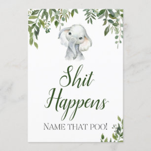 Invitation Signe Jungle Safari Elephant Sweet Mess Taille 5x7