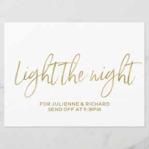 Invitation Signe Mariage "Lumière de la nuit"
