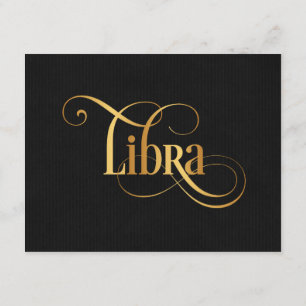 Invitation Signe Zodiac Tourbillonnant Librairie Gold en noir