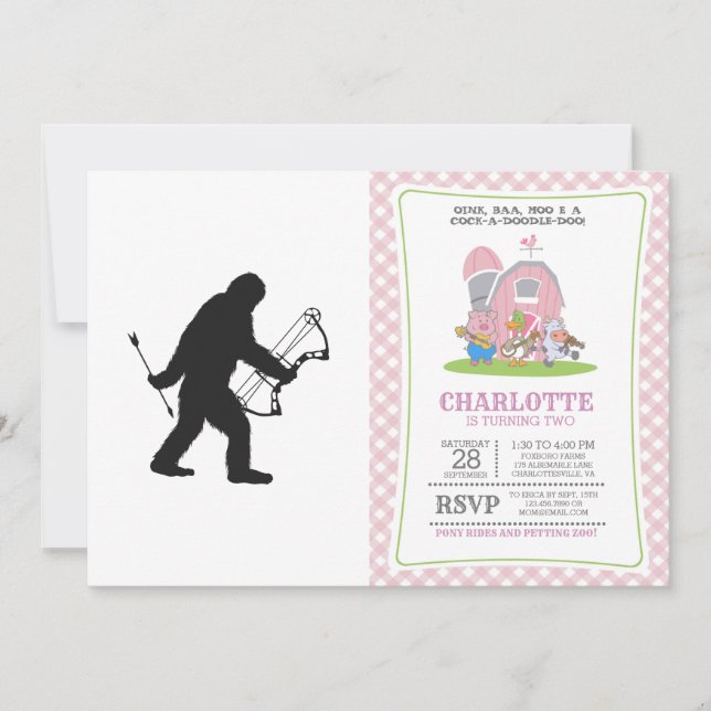 Invitation silhouette d'Archer de Bigfoot (Devant)