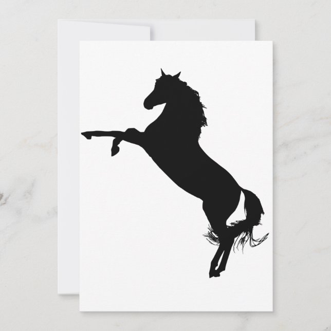 Invitation Silhouette de Stallion (Devant)