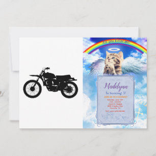 Invitation Silhouette de vélo noir - Choisissez la couleur de