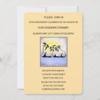 Silhouette Pleine lune voile Anniversaire Invitati