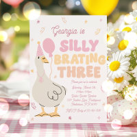Silly Goose Silly Brating Trois Anniversaire