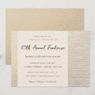 INVITATION SILVER PEACH SKETCH STRIPED LINE ÉVÉNEMENT D'ENTRE