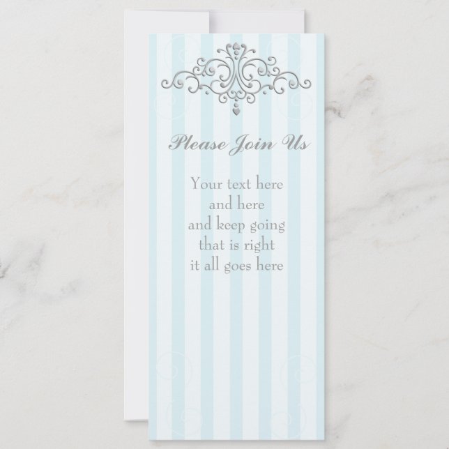 Invitation Silver Princess Filigree (Devant)