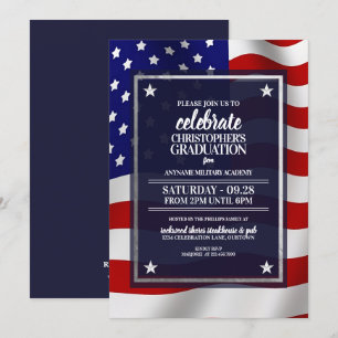 Invitation Silver Star Militaire Academy Graudation Party