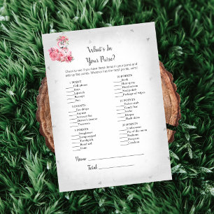 Invitation Silvr Flamant rose Ballerina What's In Your Purse