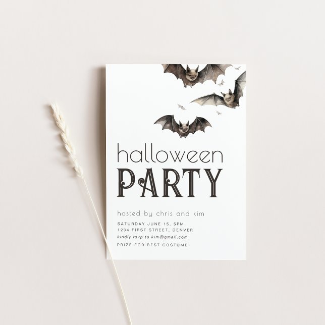 Invitation simple à la fête d'Halloween (Créateur téléchargé)