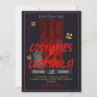 Simple adulte sombre Halloween Party mystérieuse p