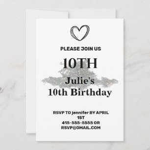 Invitation Simple ajout minimal du nom de texte du logo