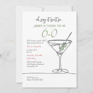 Invitation Simple au Martini