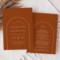 Simple Boho Arch Terracotta Détails Mariage et
