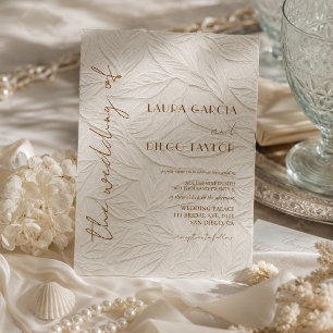 Invitation Simple Calligraphie Mariage Timeless