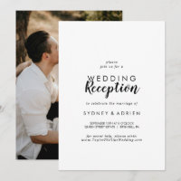 Simple calligraphie photo mariage réception seulem