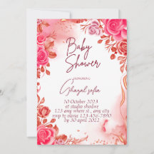 Simple classique bébé fille douche