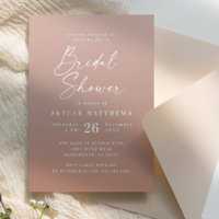Simple Clay Terracotta & Blush ombre Bridal Shower