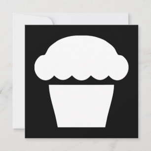 Invitation simple cupcake / muffin