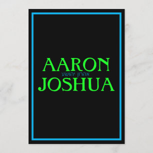 Invitation simple de néon bleu