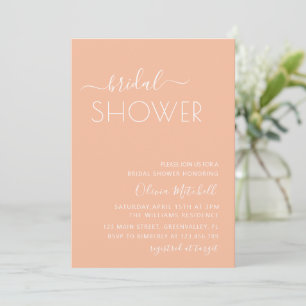 Invitation Simple Élégant Classique & Minimaliste Baby Shower