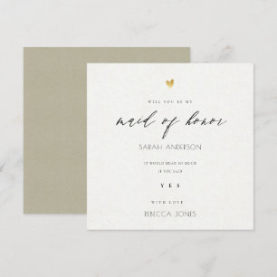 Invitation SIMPLE ÉLÉGANT KRAFT TYPOGRAPHIE domestique d'honn