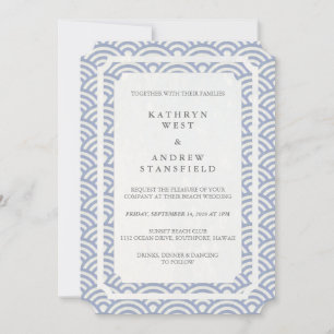 Invitation Simple élégante Lilac souple + Mariage de plage bl