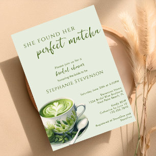 Invitation Simple Elle a Trouvé Son Matcha Parfait pour sa Ba
