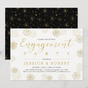 Invitation Simple et élégant mariage fiançailles Party