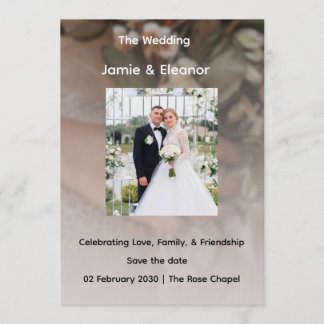 Invitation simple et élégante pour un désherbage 