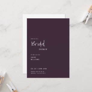 Invitation Simple Fête de Mariage Texte Seulement Vin