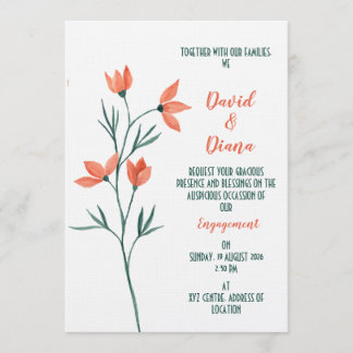 Invitation Simple Floral