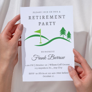 Invitation Simple Golf Retirement Party