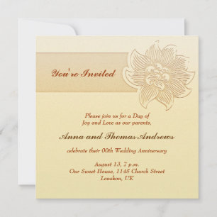 invitation simple mariage anniversaire