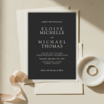 Simple Mariage Classique au Charbon