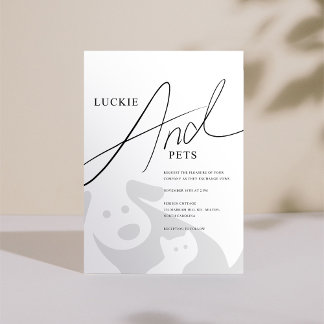 Invitation simple Mariage et Fiançailles pour anim