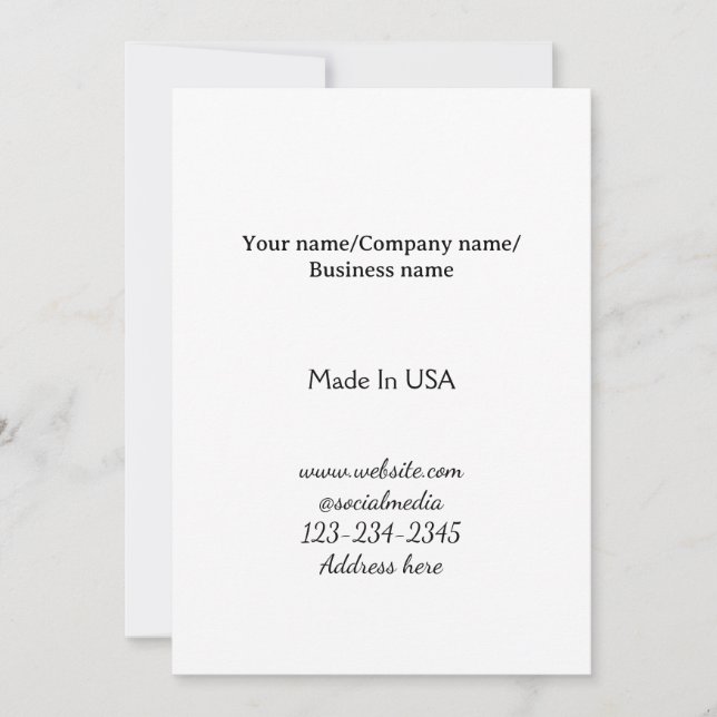 Invitation simple minimal ajoutez votre logo/design ici entre (Devant)