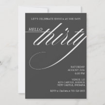 Simple Modern 30th Birthday