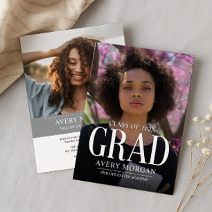 Invitation Simple Modern Photo Graduation 