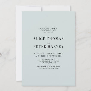 Invitation simple moderne de monogramme pour une f