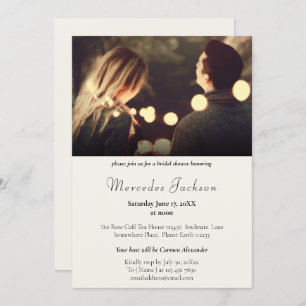 Invitation Simple, moderne et élégant avec Mariage initial