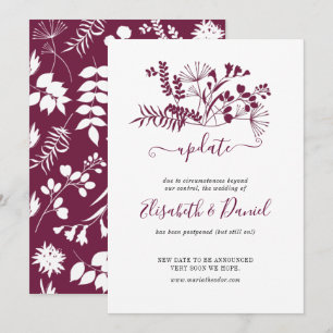Invitation Simple Moderne Mariage Bourgogne Mise à Jour